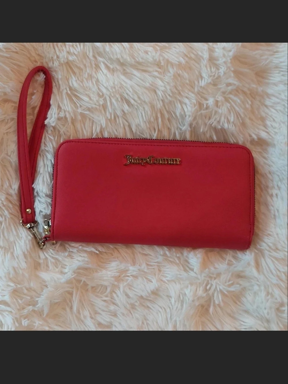 Juicy Couture Red Zip Wallet Wristlet